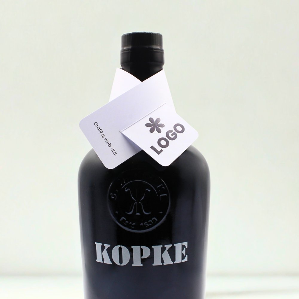 Papírová kravata na láhvi Kopke - univerzální
